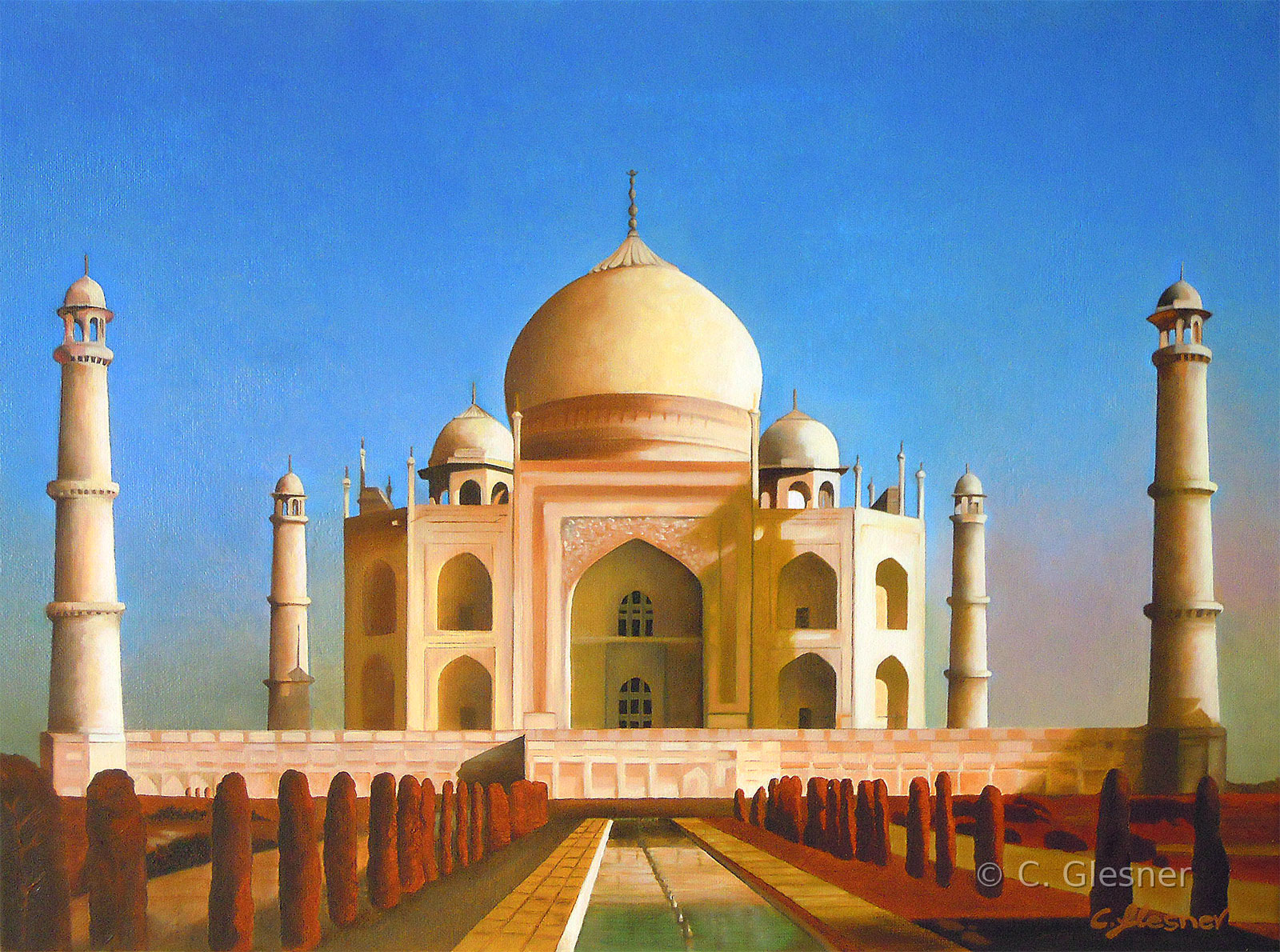 Taj Mahal, Auftragsmalerei